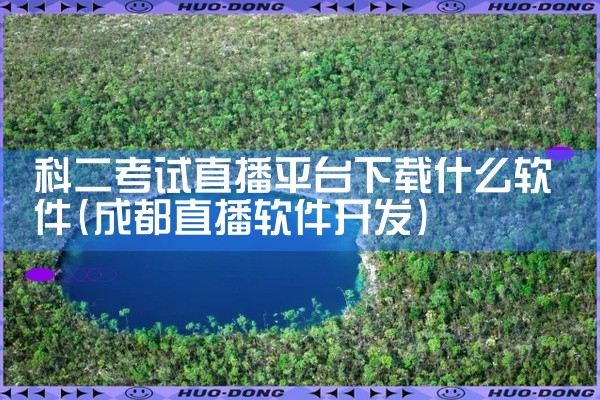 科二考试直播平台下载什么软件